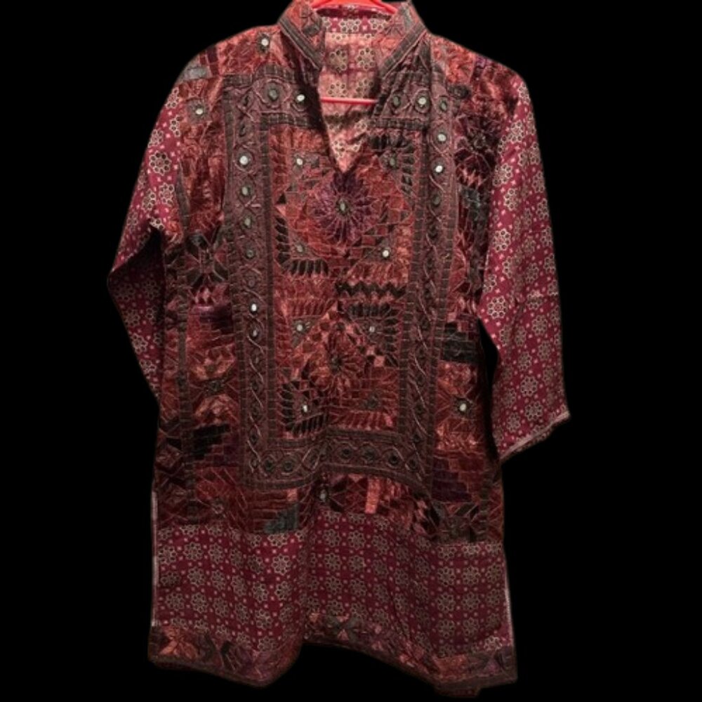 XL Women's Tunic Bohemian, Ethnic, Artisan-crafted